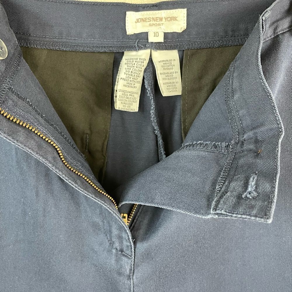 Jones New York Sport Navy Blue Casual Slack Pants Size 10 EUC - Picture 3 of 6
